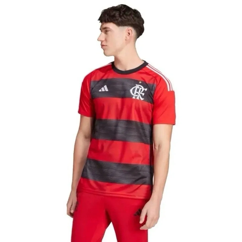 CR Flamengo Football Soccer Athletic Jersey Shirt Medium Adidas Aeroready Mens